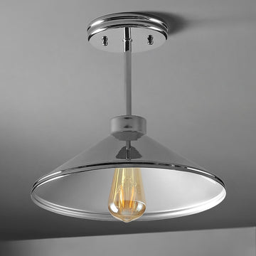Cisco 11.75" Iron Modern Farmhouse LED Semi Flush Mount - JONATHAN Y